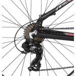 Horský Bicykel 26'' Kross Lea 1.0 13" XXS Čierno-sivo-malinový, matný